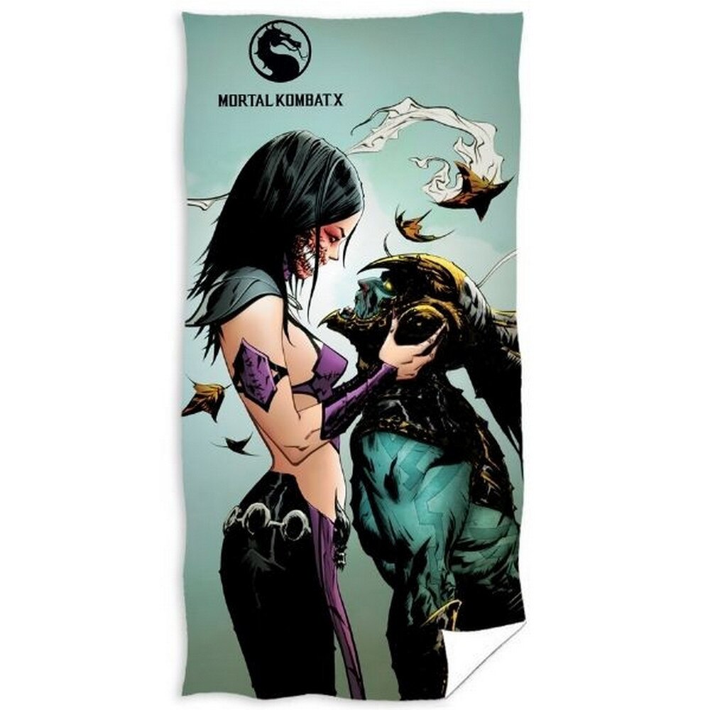 Prosop de baie din bumbac Carbotex, Mortal Combat, 70x140cm