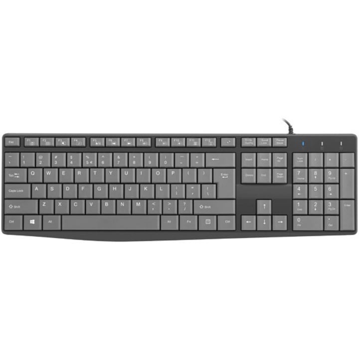 Клавиатура Natec Nautilus, Черен/сив, USB