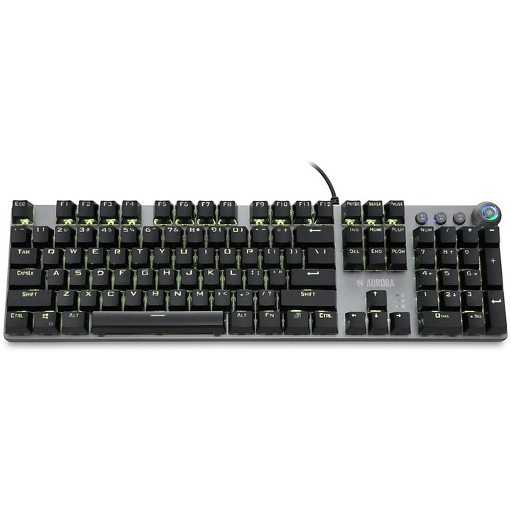 Клавиатура iBox Aurora K-4, USB, Qwerty, черен