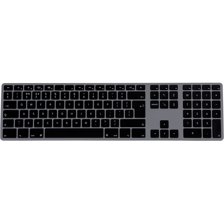 Клавиатура MATIAS, алуминиева, за MAC, 2 броя USB, сив