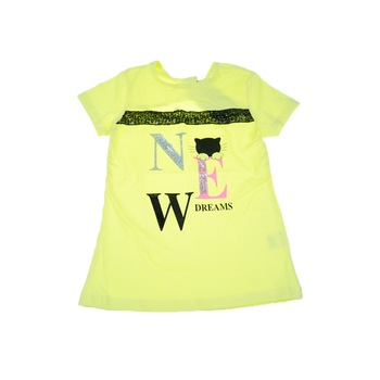 Tricou pentru fete Happy House WB-2775-1, Galben 29513 Tricou pentru fete Happy House WB-2775-1, Galben 29513