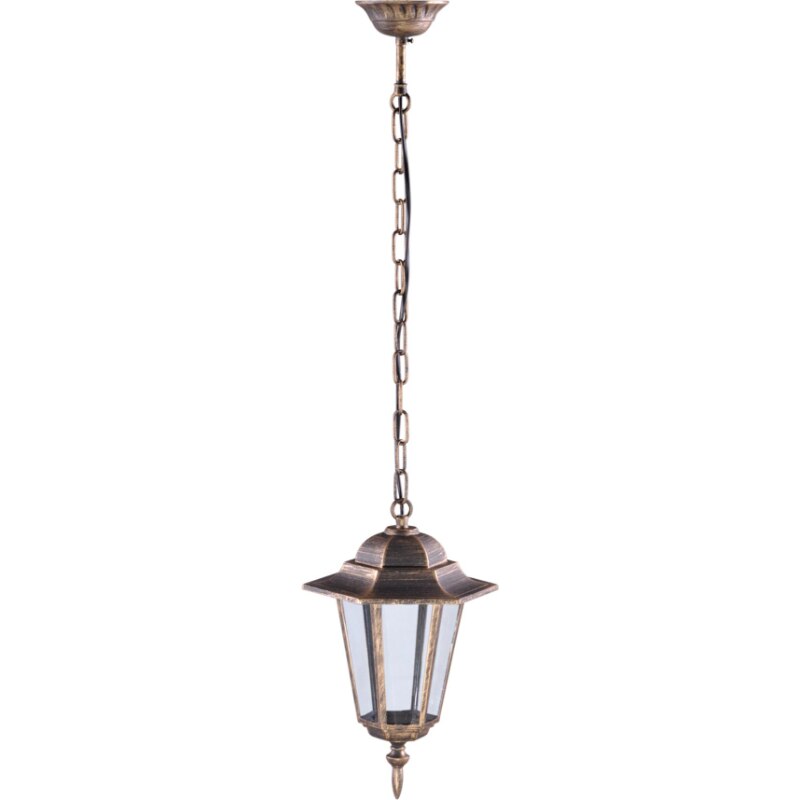 Pendul de exterior Kaja Standard, 1xE27, 82cm, Maro bronz