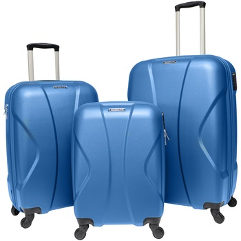 Set 3 trolere BIGGER, ABS, marime S+M+L, culoare navy Set 3 trolere BIGGER, ABS, marime S+M+L, culoare navy