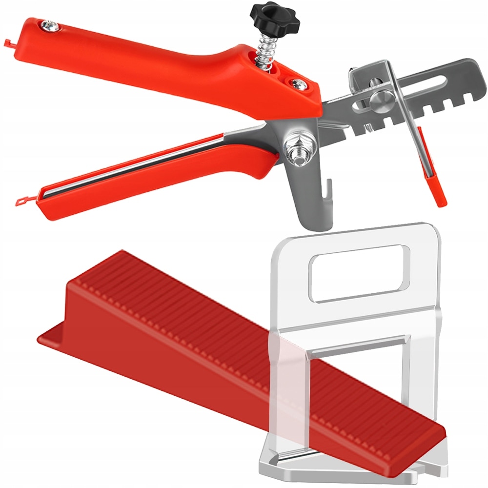 Set 200 clipsuri de 1 mm ,200 clipsuri de 1.5 mm 100 clipsuri de de 2 mm 150 pene si 1 cleste, sistem nivelare gresie