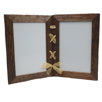 Set rama foto si amprenta 10 x 15 cm Mini Junior 50-M, Maro Set rama foto si amprenta 10 x 15 cm Mini Junior 50-M, Maro