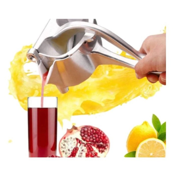 Ръчна преса за цитруси, сокоизстисквачка, За плодове, Алуминиев материал, Сребрист