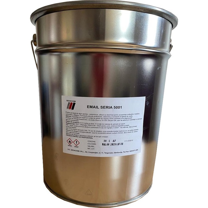 Email argintiu cu uscare rapida, 20 l