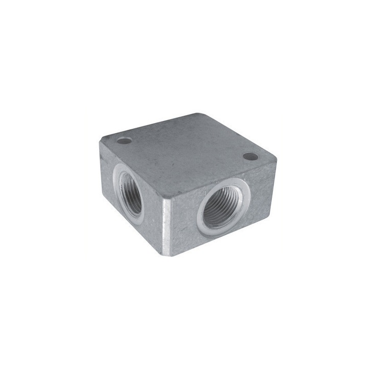 Placa distributie aer cu o intrare 1/4" si 3 iesiri 1/4" 21 bari MA0135.6