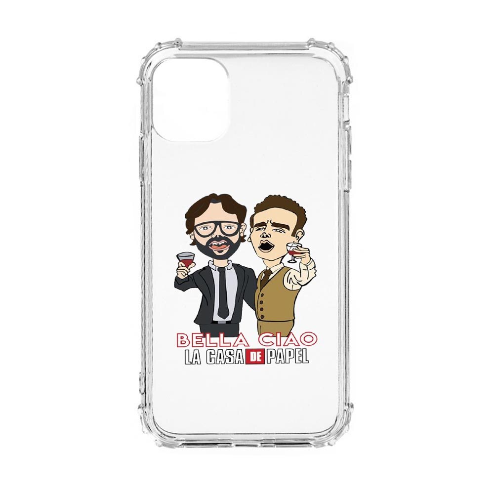 Husa Anti Shock, Compatibila Cu Apple iPhone 11, La Casa De Papel - Berlin - Profesor, Silicon Premium, Rezistenta, 711
