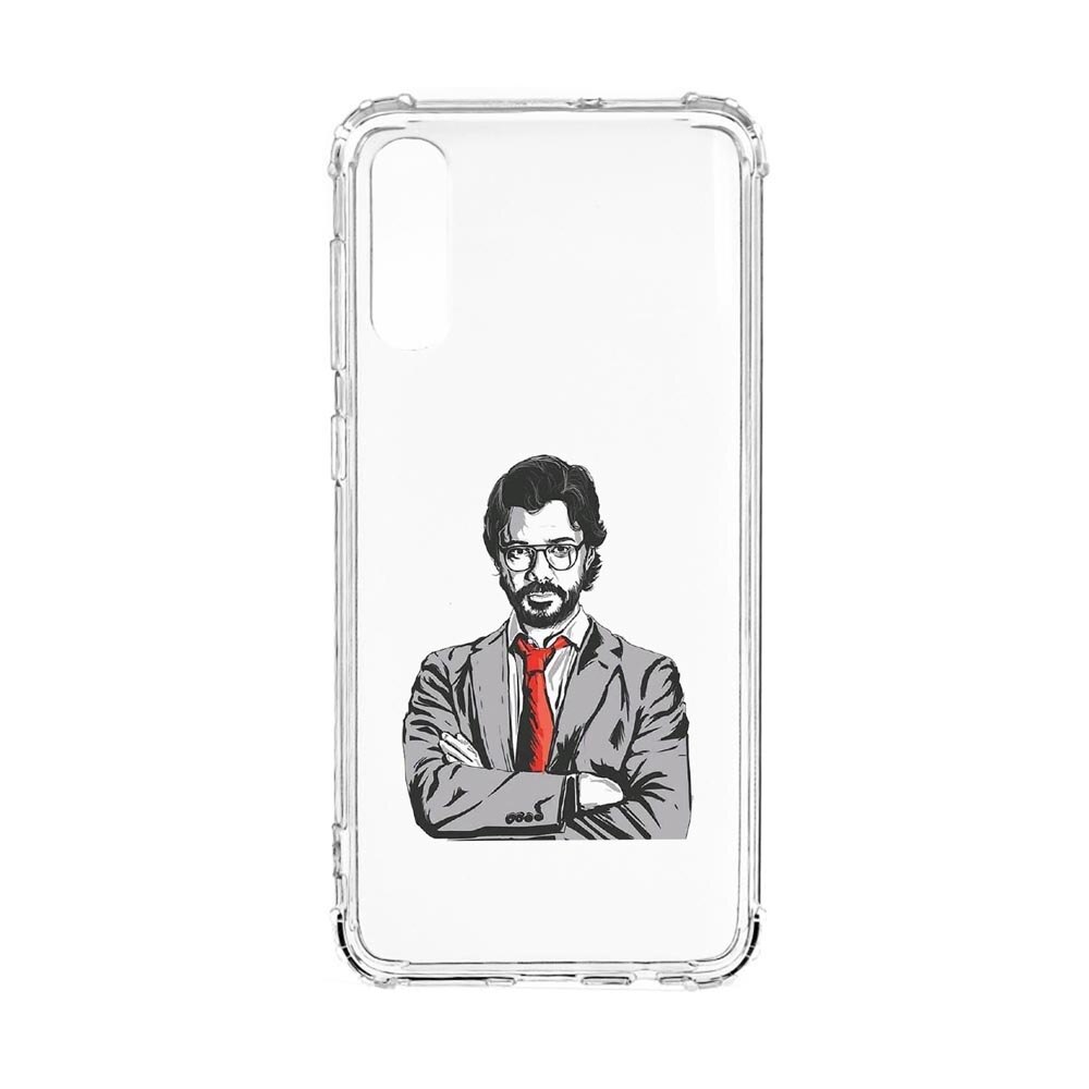 Husa Anti Shock, Compatibila Cu Xiaomi Redmi 9A / Redmi 9AT, La Casa De Papel - Profesor, Silicon Premium, Rezistenta, 712