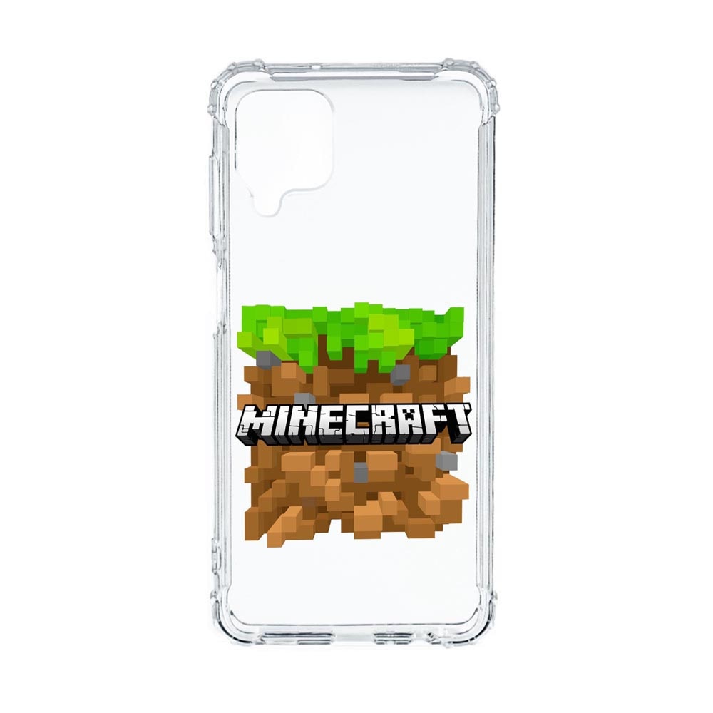 Husa Anti Shock, Compatibila Cu Samsung Galaxy A12, Minecraft, Silicon Premium, Rezistenta, 726