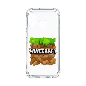 Husa Anti Shock, Compatibila Cu Samsung Galaxy A20e, Minecraft, Silicon Premium, Rezistenta, 726 Husa Anti Shock, Compatibila Cu Samsung Galaxy A20e, Minecraft, Silicon Premium, Rezistenta, 726