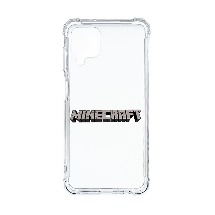 Husa Anti Shock, Compatibila Cu Samsung Galaxy M12 / Galaxy F12, Minecraft, Silicon Premium, Rezistenta, 729