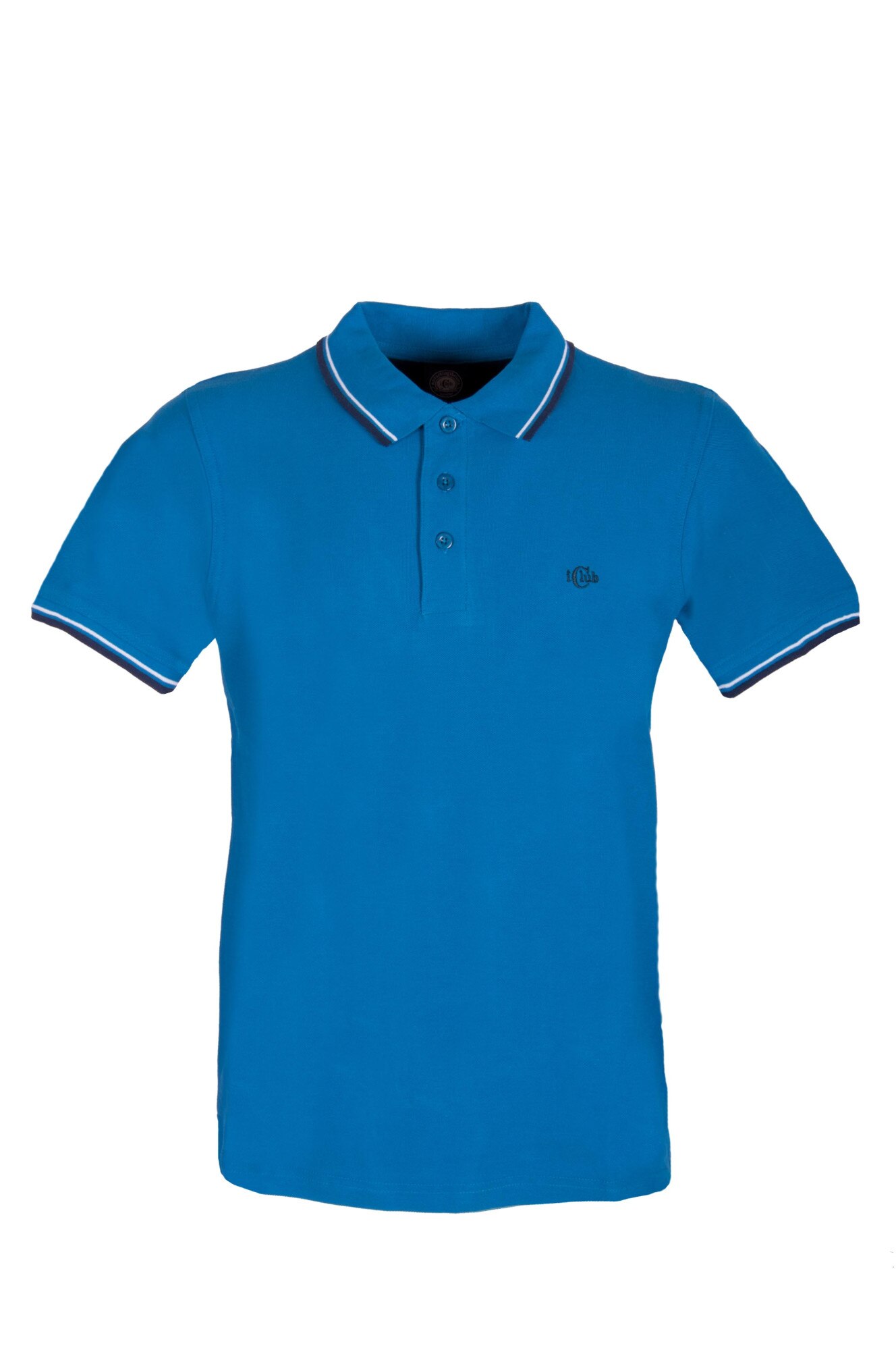 Tricou polo pentru barbati Nazareno Gabrielli, Regular fit, Albastru cobalt