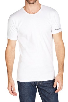 Tricou cu decolteu la baza gatului Kappa, K1305, Alb Tricou cu decolteu la baza gatului Kappa, K1305, Alb