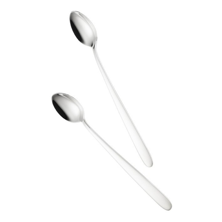 Villeroy&Boch Daily Line hosszú teáskanál szett, 20 cm, ezüst színű, 6 db