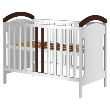 Patut copii din lemn Hubners Hansell 120x60 cm alb-venghe Patut copii din lemn Hubners Hansell 120x60 cm alb-venghe