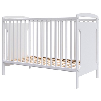 Patut copii din lemn Hubners Karly 120x60 cm alb Patut copii din lemn Hubners Karly 120x60 cm alb