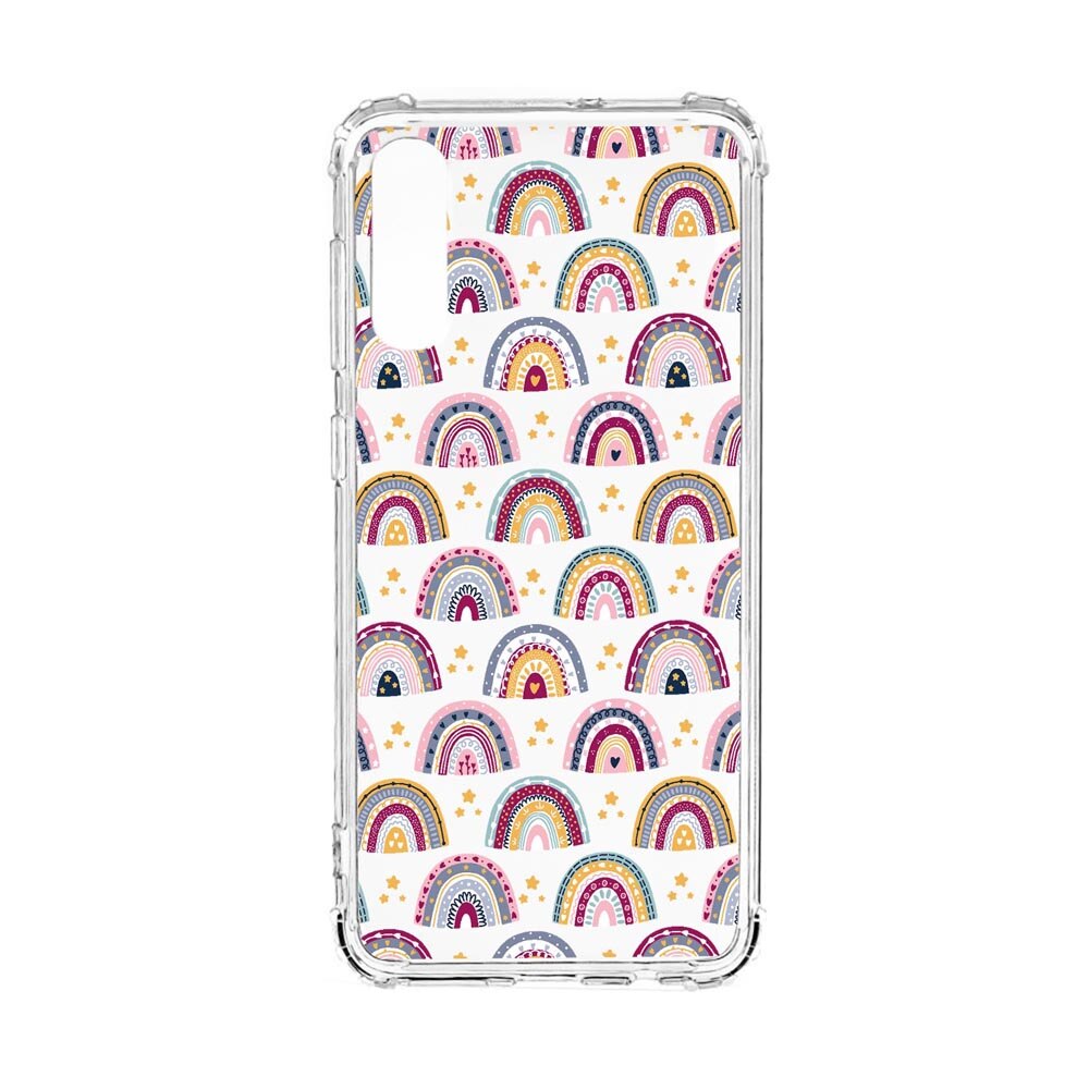Husa Anti Shock, Compatibila Cu Samsung Galaxy A30s, Rainbow Hand Drawn, Silicon Premium, Rezistenta, 839