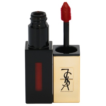 Ruj Yves Saint Laurent Pur Couture Vernis A Levres Glossy Stain No-46 Rouge Fusain, 6 ml Ruj Yves Saint Laurent Pur Couture Vernis A Levres Glossy Stain No-46 Rouge Fusain, 6 ml