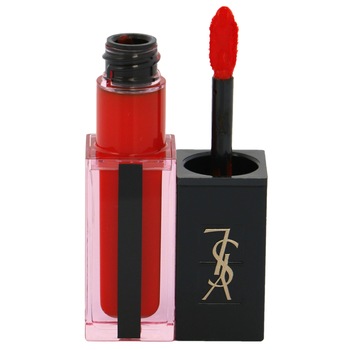 Ruj Yves Saint Laurent Pur Couture Vernis A Levres Water Stain No-618 Wet Vermilion, 5.9 ml Ruj Yves Saint Laurent Pur Couture Vernis A Levres Water Stain No-618 Wet Vermilion, 5.9 ml
