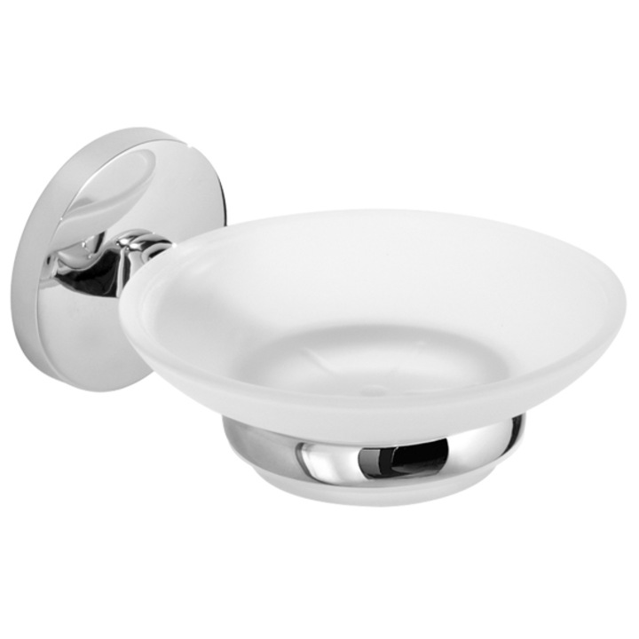 Savoniera Dezit Vermont 80GD0084, sticla/inox, Crom