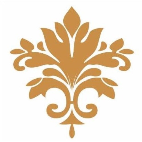 Set decorativ din burete, reutilizabil, cu model frunze simetrice, 16cm