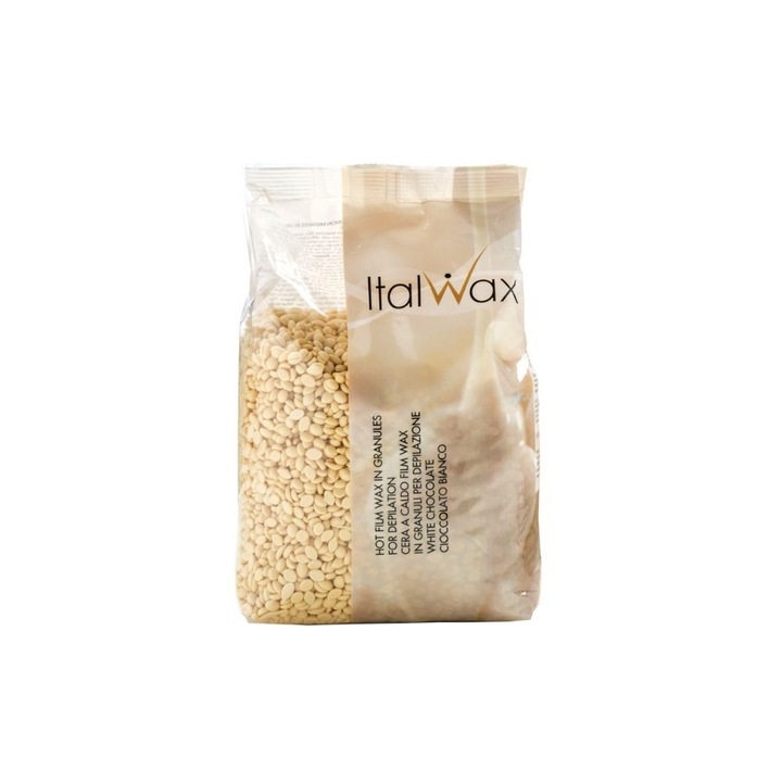 Testviasz, ItalWax, Fehér Csokoládé elasztikus gyantagyöngy, 1000 g