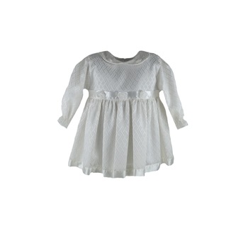 Rochita pentru fete Mini Junior 120-68A, Alb 68 cm Rochita pentru fete Mini Junior 120-68A, Alb 68 cm