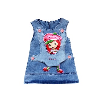 Rochie denim cu jucarie fetita Rochie denim cu jucarie fetita