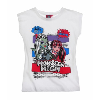 Tricou Monster High alb, 164 cm, 14 ani Tricou Monster High alb, 164 cm, 14 ani