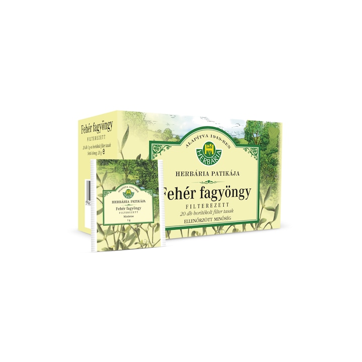 Herbária Fehér fagyöngy borítékolt filt. tea 20 g