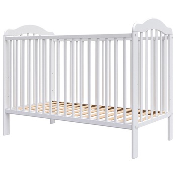 Patut copii din lemn Hubners Lizett 120x60 cm alb Patut copii din lemn Hubners Lizett 120x60 cm alb