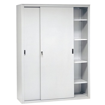 Dulap metalic cu usi glisante si 8 rafturi, 1800x450x2000 mm (LxlxH) 65 kg/polita, Italia Dulap metalic cu usi glisante si 8 rafturi, 1800x450x2000 mm (LxlxH) 65 kg/polita, Italia