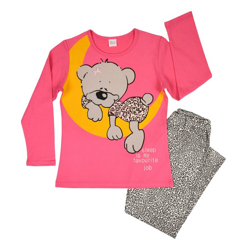 Pijama pentru fete Atut A-4955, Multicolor 134 cm