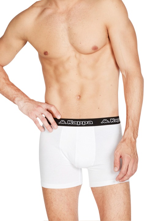 Boxeri pentru barbati Kappa, Gri, Alb