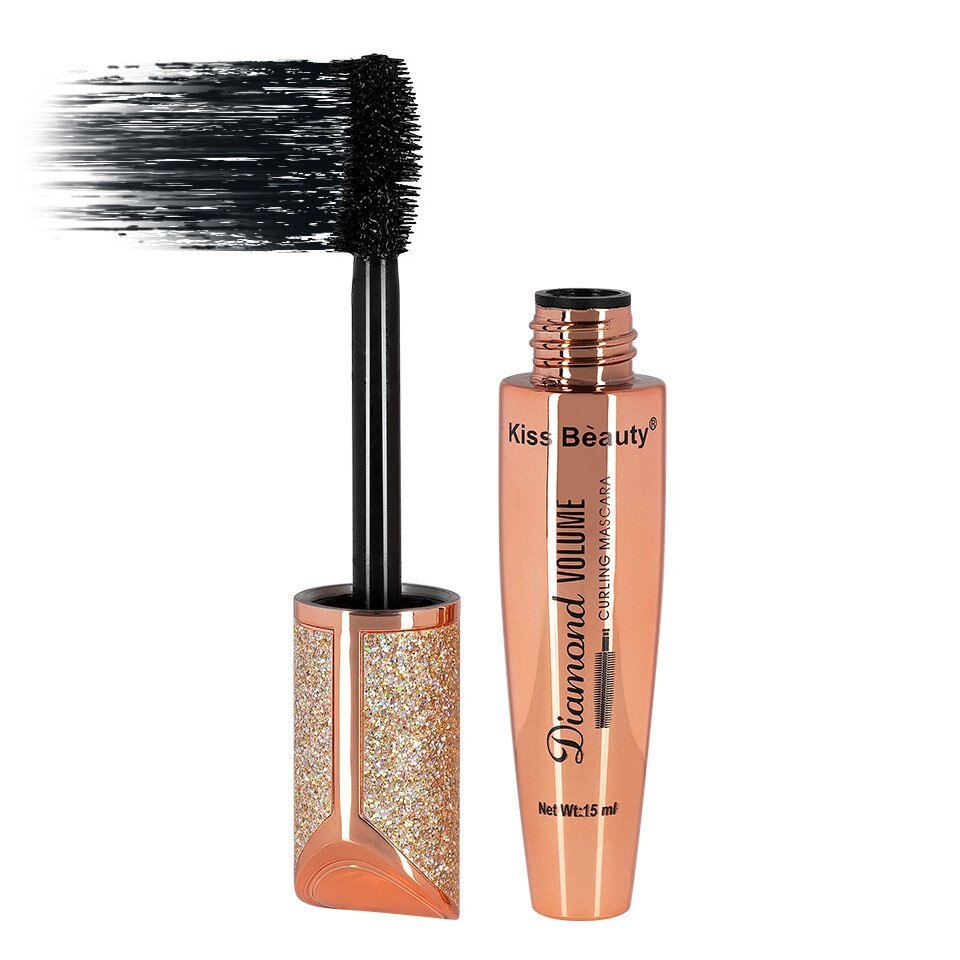 Mascara, Kiss Beauty, Diamond, Volum, Negru, 15 ml