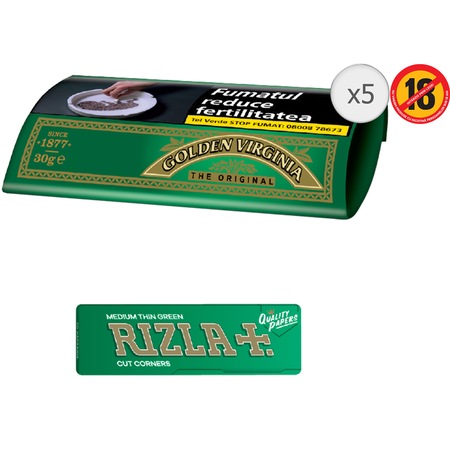 Cartus Golden Virginia Original 30g + Rizla