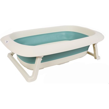 Cadita pliabila Mappy Shape, Alb/ Verde Cadita pliabila Mappy Shape, Alb/ Verde