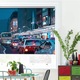 Roleta Art Shade tip Jaluzea cu Rulou si sistem inclus, Art Star, Coada de masini la semafor, Urban, Decoratiuni, Latime 180 cm x Inaltime 130 cm