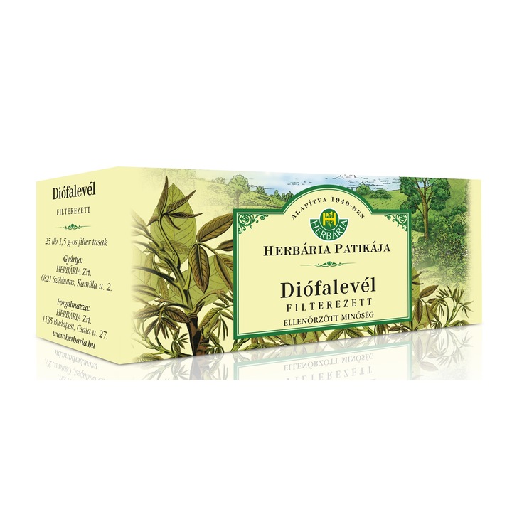 Herbária Diófalevél teakvereék filteres 25x1,5 gr 30 g