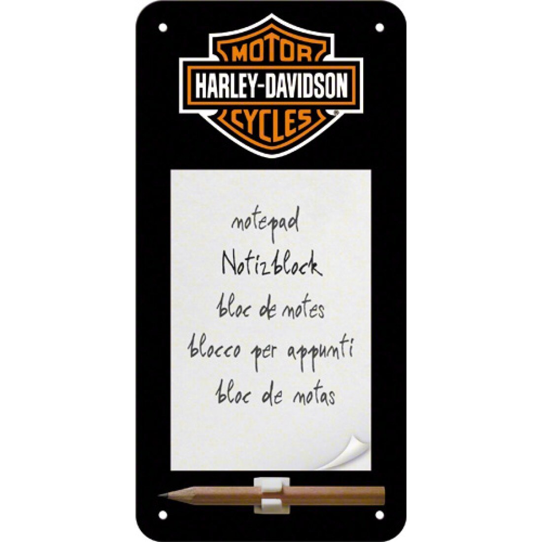 Blocnotes magnetic - Harley Davidson Logo