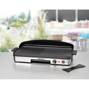 Grill de masa electric, functie turbo grill, 1900W, invelis QuanTanium antiaderent in 3 straturi, Rommelsbacher, BBQ2003 Grill de masa electric, functie turbo grill, 1900W, invelis QuanTanium antiaderent in 3 straturi, Rommelsbacher, BBQ2003