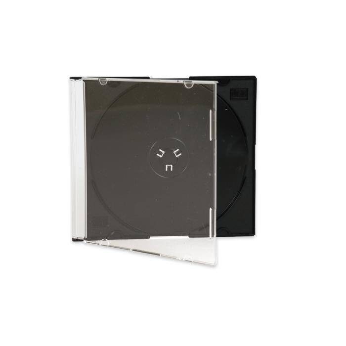 Carcasa 1 CD subtire, 5.2mm, negru, 10 buc.