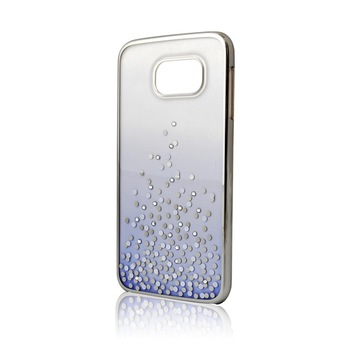 Carcasa Comma Unique Polka pentru Samsung Galaxy S6, (Cristale) Silver Carcasa Comma Unique Polka pentru Samsung Galaxy S6, (Cristale) Silver