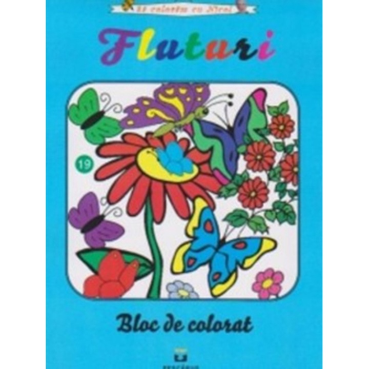 Fluturi, carte de colora