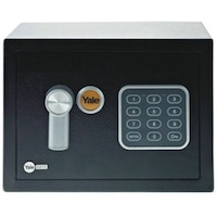 Seif electronic standard mini cu cifru Yale YSV/170/DB1, 170x230x170 mm, Otel, Negru
