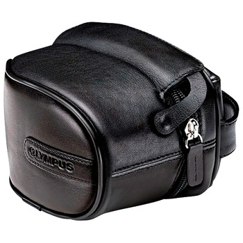 Husa pentru camera digitala, Olympus Sp, Piele, M, Negru Husa pentru camera digitala, Olympus Sp, Piele, M, Negru