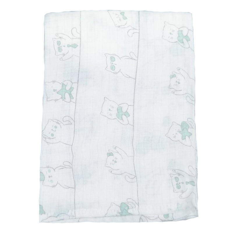 Finet 60 x 80 cm pentru bebelusi Sensillo SLL-05, Alb