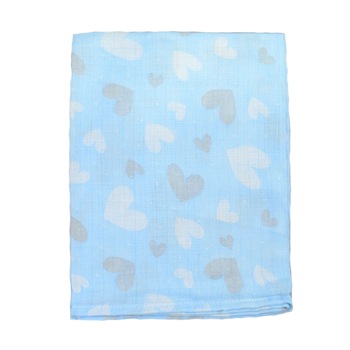 Finet 60 x 80 cm pentru bebelusi Sensillo SLL-06, Albastru Finet 60 x 80 cm pentru bebelusi Sensillo SLL-06, Albastru